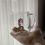 Стаклена чаша со ружа– A5453