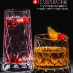 Charles Mclean стаклени чаши 6+6