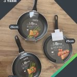 3 Chef Gusta тави - 22/26/25цм