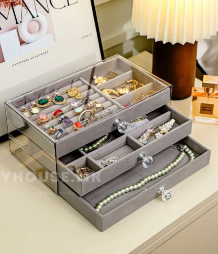 Луксузен организер за накит – Crystal Velvet A6058